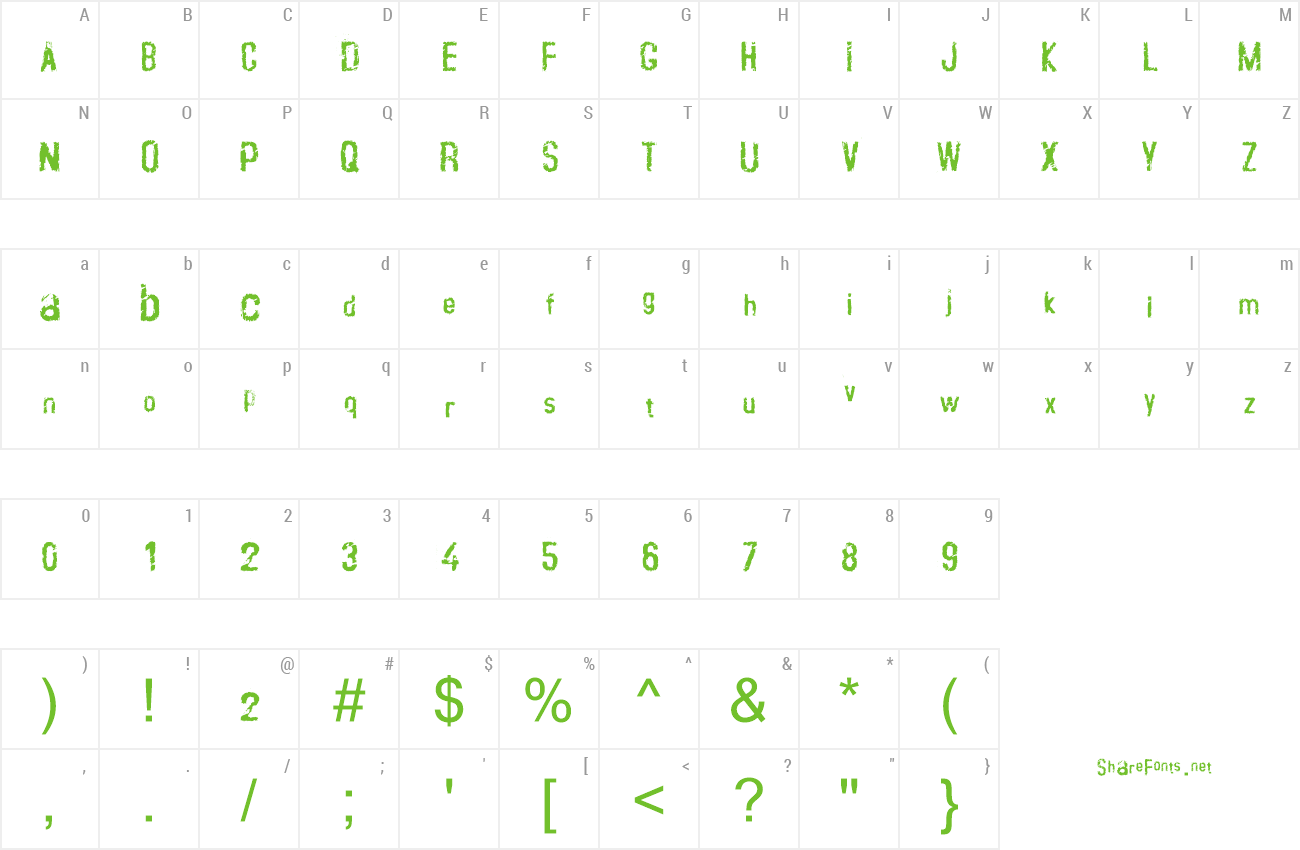 Font crustype_crust preview